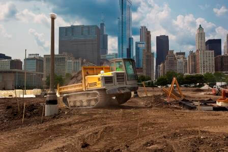 Terramac Working at Maggie Daley Park - Chicago