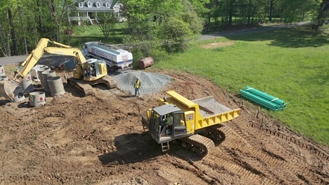 Aerial View of Terramac RT14R Rotating