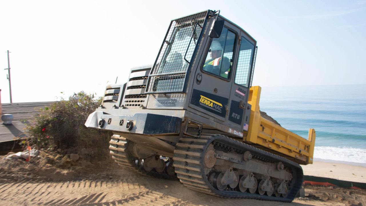 Terramac RT6 Climbing Slope in California