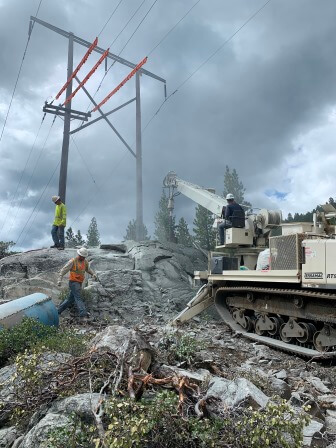 Terramac RT9U with Digger Derrick