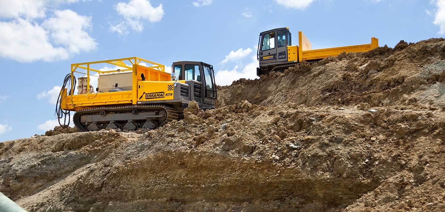 terramac RT9 crawler carrier for construction and excavation