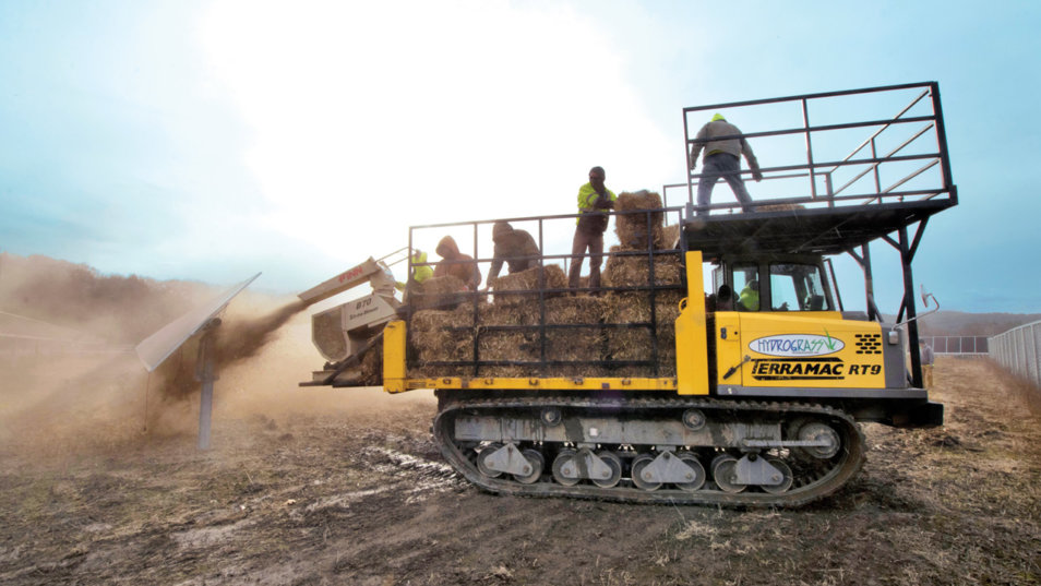 custom terramac laying straw