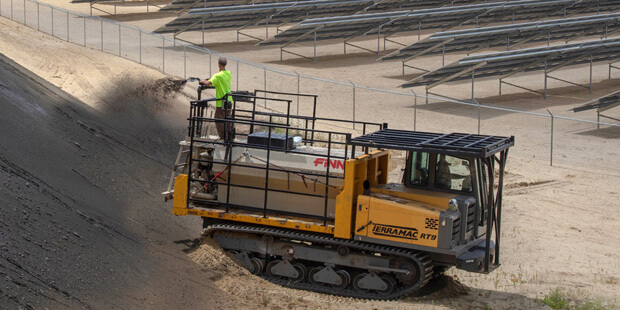 Terramac RT9 Hydroseeder on Solar Farm