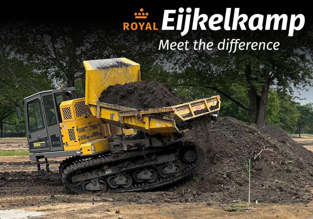 RT7R dumping soil for European distributor Royal Eijkelkamp